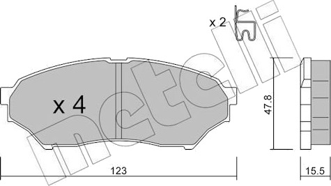 METELLI 22-0397-0 Bremseklosser