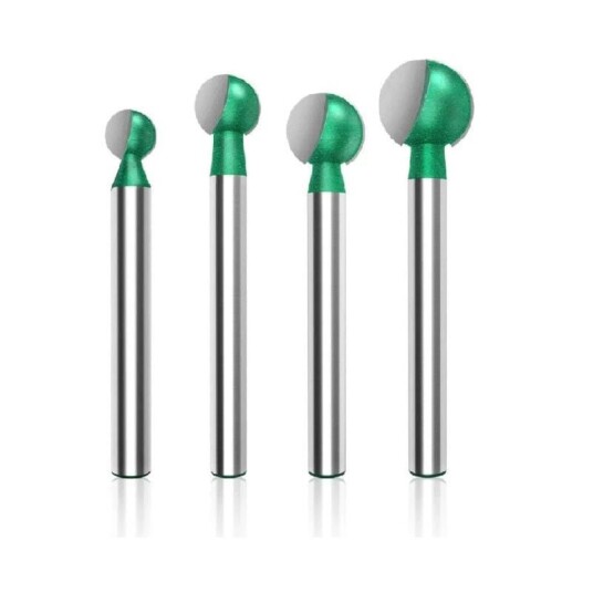 Fresesett Kulehode 6mm Skaft 5 pk