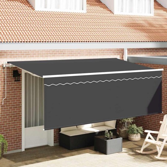 Innvendbar Markise Antrasitt 350 x 200 cm