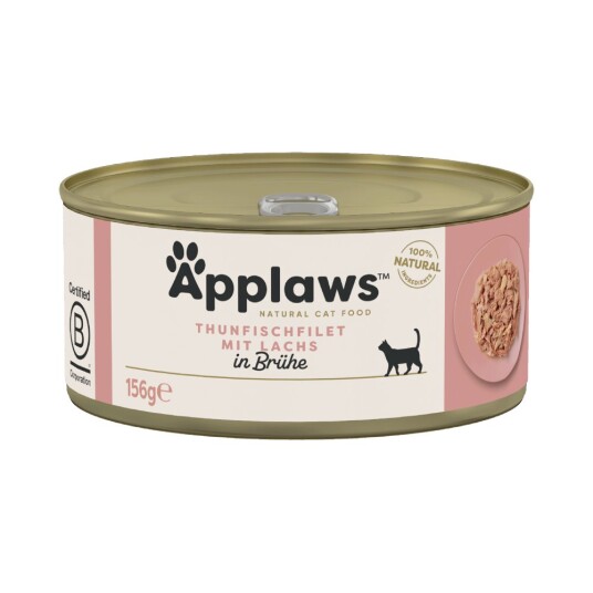 Applaws Kattemat I Buljong 6 X 156 G Tunfisk & Laks Applaws Kattemat I Buljong 6 X 156 G Tunfisk & Laks