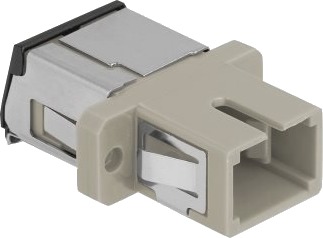 Delock - Nettverkkopler - Sc Flermodus (Hunn) Til Sc Flermodus (Hunn) - Fiberoptisk - Simpleks - Om1/Om2 - Beige