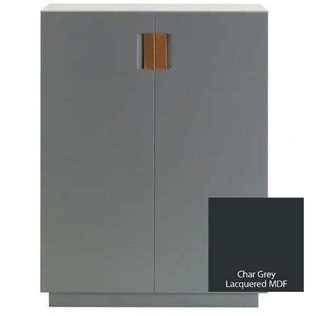 Asplund Frame 80 High Cabinet Char Grey Asplund Frame 80 High Cabinet Char Grey