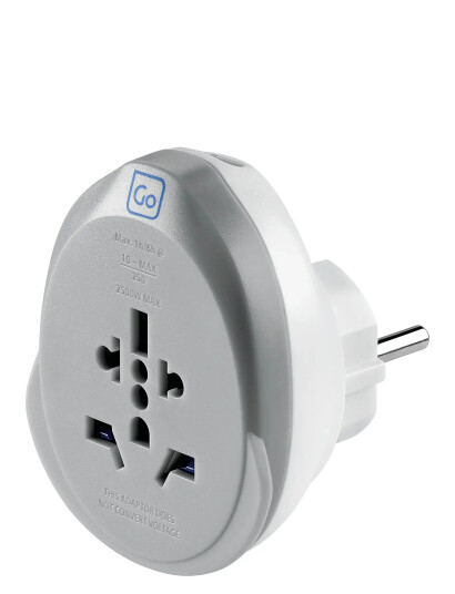 Go Travel World - Eu Usb-C Adaptor + (25W) - White - ONE SIZE Go Travel World - Eu Usb-C Adaptor + (25W) - White - ONE SIZE