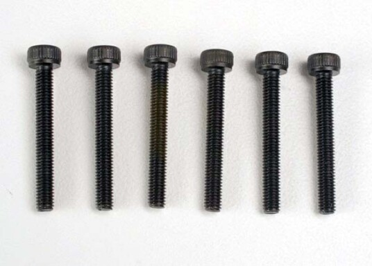 Traxxas 2556 Header screws 3x23mm cap hex screws 6 Traxxas 2556 Header screws 3x23mm cap hex screws 6
