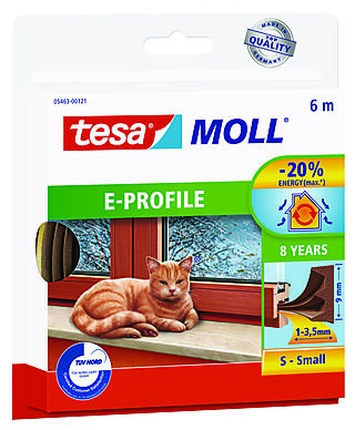 Tesa tetningslist e 5463 6m brun Tesa tetningslist e 5463 6m brun