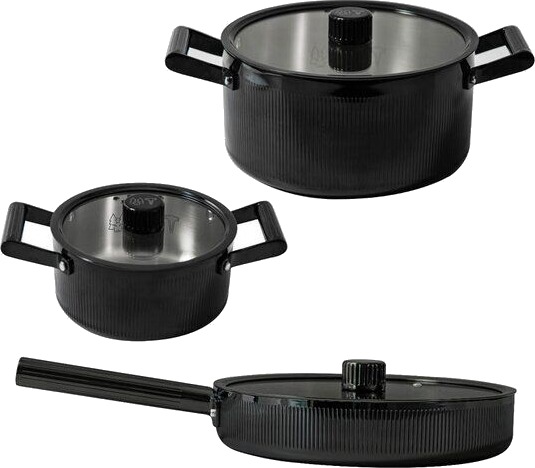 Vargen & Thor Glima grytesett 3 stk Limited Edition svart Vargen & Thor Glima grytesett 3 stk Limited Edition svart