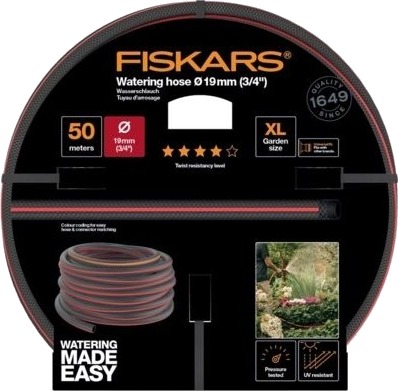 Fiskars 1027111 50 M Over Bakken Sort Rød 1,9 Cm 3/4 Finland