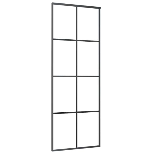 Svart 76x205cm Esg glass Svart 76x205cm Esg glass