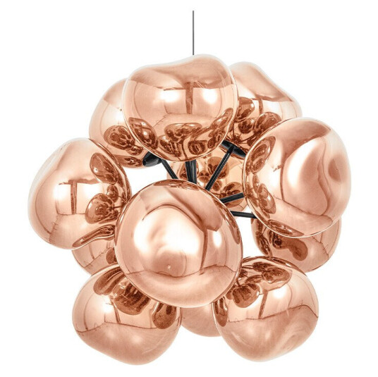Tom Dixon Melt Burst Lysekrone Copper