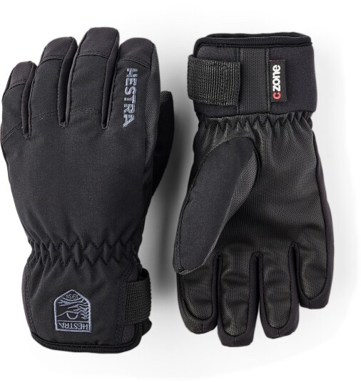 Hestra Ferox Primaloft - 5 Finger Svart 4-5 år