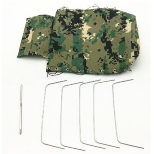 RC WPL Army Green Camouflage Canvas