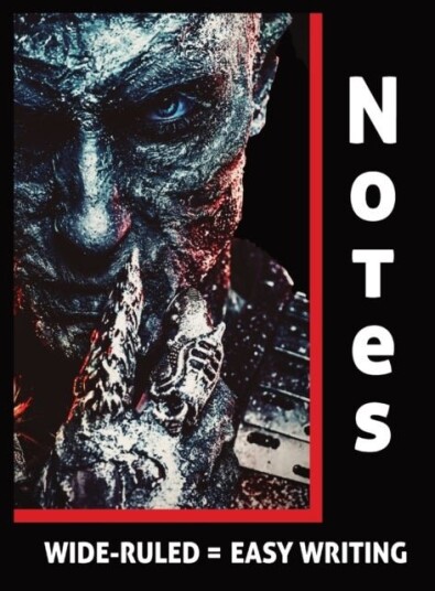 The Dark Lord Rises Horror, Gothic, Witchcraft Wide-Ruled Notebook, Journal, Diary, and/or Log