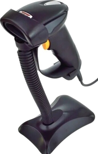 Strekkodeskanner Virtuos Ccd Ctecka Ht 310A Med Lang Rekkevidde Usb Tastatur/Rs232 Stativ Svart