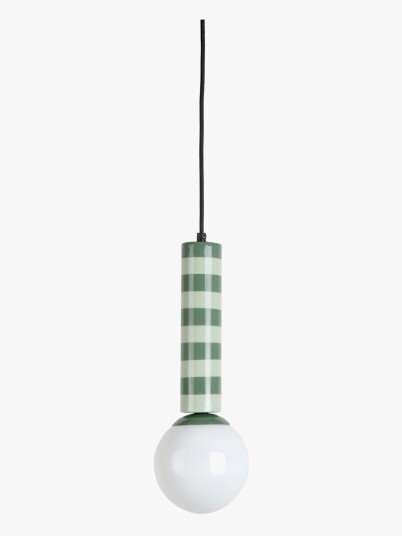 Leitmotiv Pendant Lamp Rayado Green H38CM Leitmotiv Pendant Lamp Rayado Green H38CM
