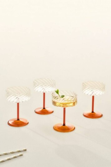 Other Brand CAIO cocktailglass 4-pk Transparent/rav