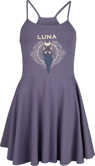 Sailor Moon   Anime Middellang kjole   Luna   S til 3XL   Damer   lilla