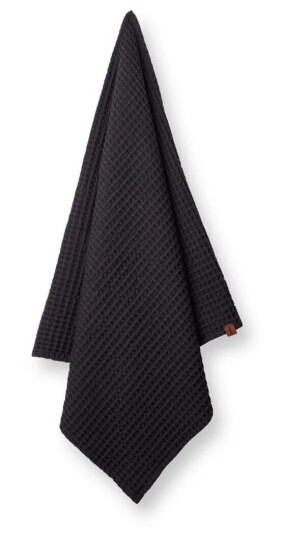 Humdakin Waffle badehåndkle 70 x 135 cm Coal