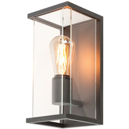 SLV Qvadrulo Vegglampe E27 IP44 Antrasitt - 90639 SLV Qvadrulo Vegglampe E27 IP44 Antrasitt - 90639