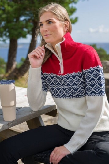 Hardanger Half Zip ullgenser XL Hardanger Half Zip ullgenser XL