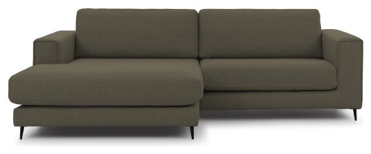 Juvila PALMA Sofa m. bred sjeselong XL venstre, Grønn Unoliving