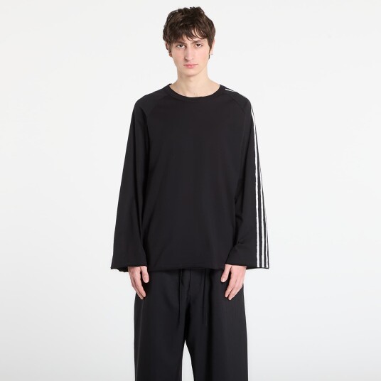 T skjorte Y 3 Raw Edge 3 Stripes Short Sleeve T Shirt Black L T skjorte Y 3 Raw Edge 3 Stripes Short Sleeve T Shirt Black L