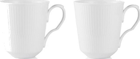 Royal Copenhagen White Fluted krus 2-pakn. 37 cl Royal Copenhagen White Fluted krus 2-pakn. 37 cl
