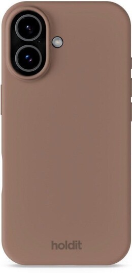 Holdit iPhone 17 Silikondeksel Soft Touch Mocha Brown