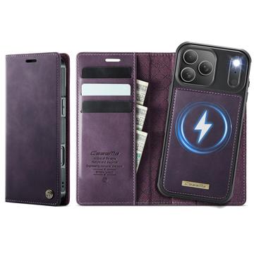 Caseme iPhone 17 Pro Max C49 2 i 1 avtakbar lommebokveske   MagSafe kompatibel RFID   Lilla
