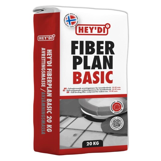 Heydi Fiberplan Basic 20kg Avrettingsmasse Heydi Fiberplan Basic 20kg Avrettingsmasse