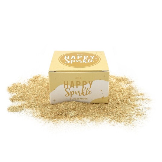 Happy Sparkle Spiselig Glitter Gull 12g 