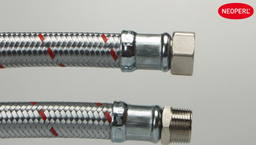 Kjeleslange 3/4" x 500 mm med nippel 10 bar