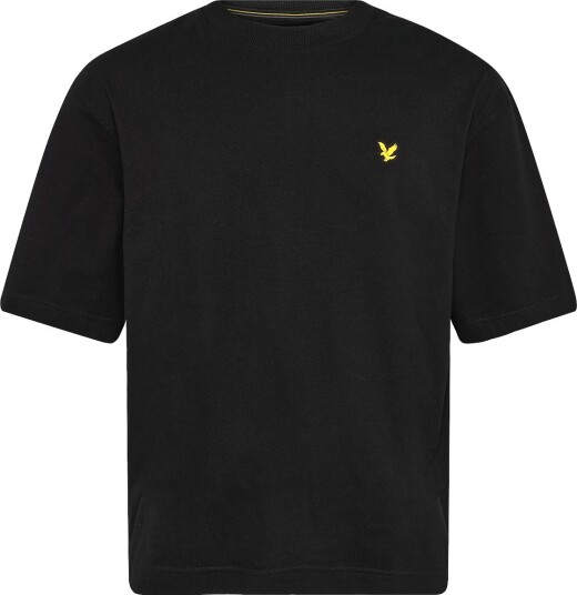 Lyle & Scott Sport Oversized Sports Collegiate T Shirt   JET BLACK   XL