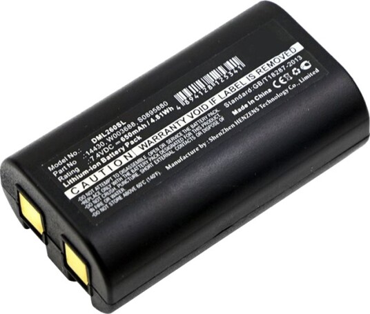 Coreparts Skriverbatteri Tilsvarer: 3M&Dymo Labelmanager 360D 3M&Dymo Pl200 3M&Dymo Labelmanager 420P 3M&Dymo Rhino 4200 3M&Dymo Rhino 5200 3M&Dymo S0915380 3M&Dymo W003688 Litiumion 650 Mah 4.8 Wh Svart MBXPR-BA002