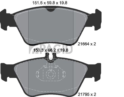 PAGID T1091N Bremseklosser