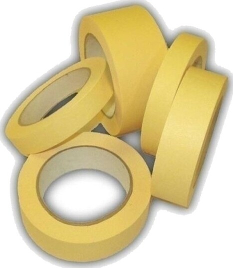 Hermes 02002 Maskeringstape gul 25mm x 25m Hermes 02002 Maskeringstape gul 25mm x 25m