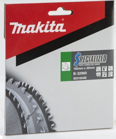 Makita Specialized Sirkelsagblad 165x20mm 40T