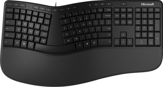 Microsoft Ergonomic Keyboard FR svart