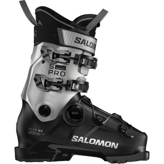 Salomon S/Pro Supra BOA 95 Skistøvler Dame Black/Silver Metal/Silver Metal 26,5