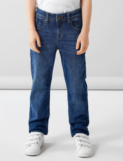 name it Nkmryan Straight C Jeans 2520-El Noos Blue 176