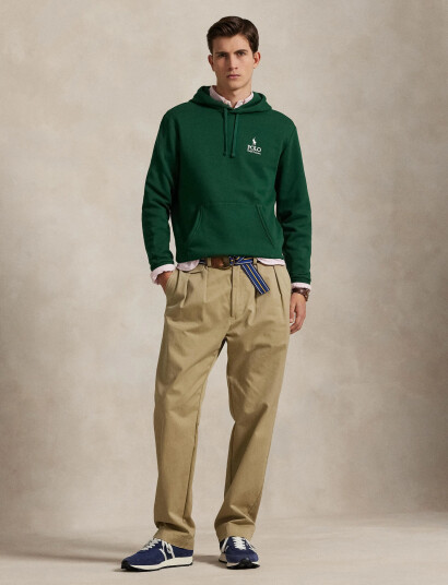 Polo Ralph Lauren Logo Fleece Hoodie - Green - XS Polo Ralph Lauren Logo Fleece Hoodie - Green - XS