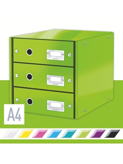 Leitz Skuffkabinett Click & Store  WOW 3 skuffer