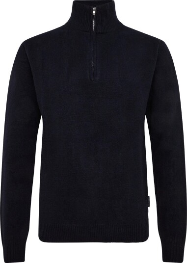 Casual Friday Cfkarl Halfzip Lambswool Knit - DARK NAVY - S