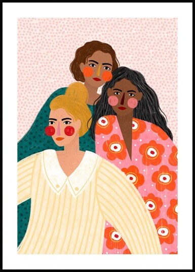 Girl Friends Poster Plakat / 21x30cm