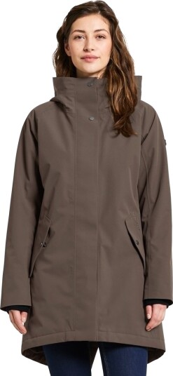 Didriksons Alana Parka Jakke Dame Brun 38