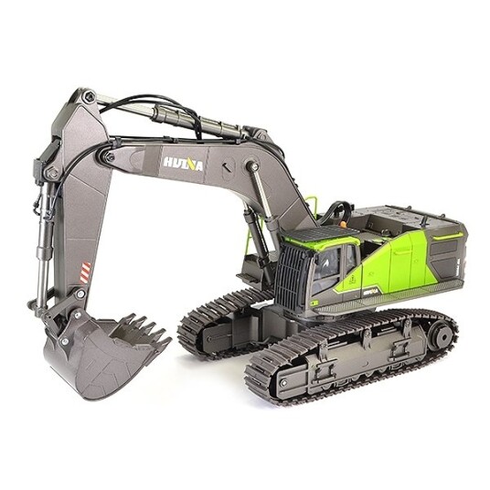 HuiNa Gravemaskin Grønn m/Metallskuffe 2.4G 1:14