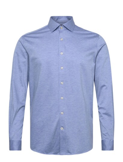Lindbergh Black Superflex Knitted Shirt L/S Blue M