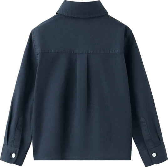 Mango Cotton Denim Shirt Navy 12 18M