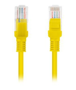 Lanberg Koblingskabel Rj-45 Hann Til Rj-45 Hann 3 M 5.4 Mm Utp Cat 6 Flertrådet Uten Hindringer Rund Formstøpt Gul Ral 1016 En Pakke 10