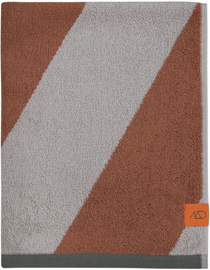 Mette Ditmer Diagonal gjestehåndkle 40x55 cm 2 pakning Brick Mette Ditmer Diagonal gjestehåndkle 40x55 cm 2 pakning Brick