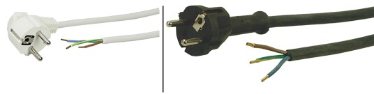 Z 2404589 Ledningssett rett svart 2,5 meter Stikkontakter & kabler